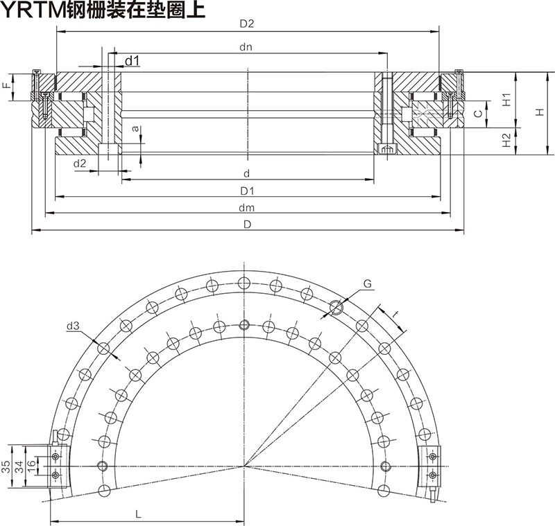 YRTM轉(zhuǎn)臺軸承(圖1) YRTM轉(zhuǎn)臺軸承(圖1)